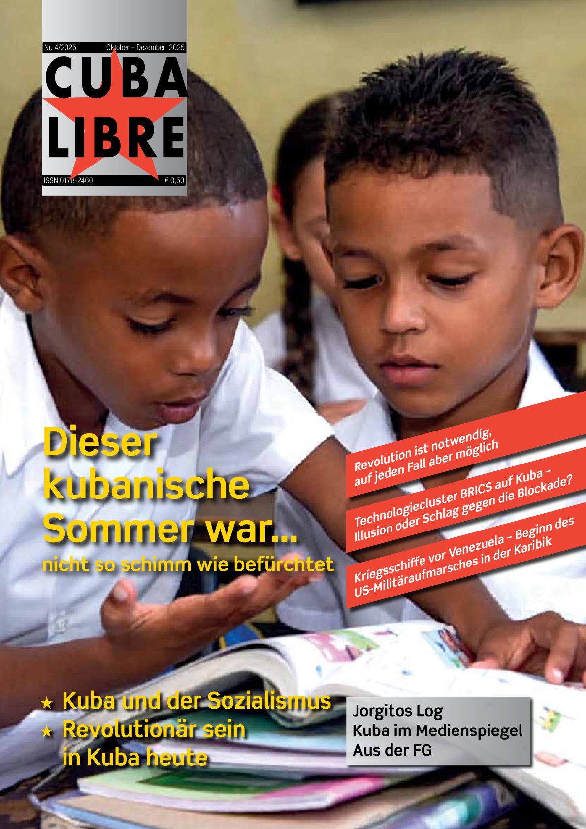 CUBA LIBRE 2025-4, Zeitschrift der Freundschaftsgesellschaft BRD-Kuba