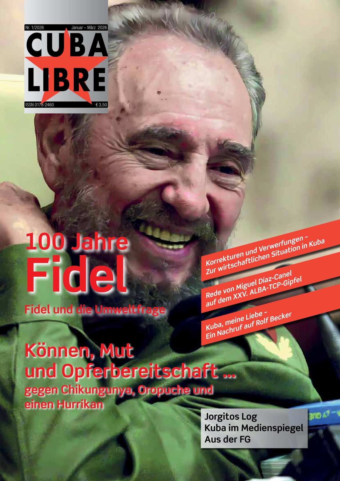 CUBA LIBRE 2026-1, Zeitschrift der Freundschaftsgesellschaft BRD-Kuba