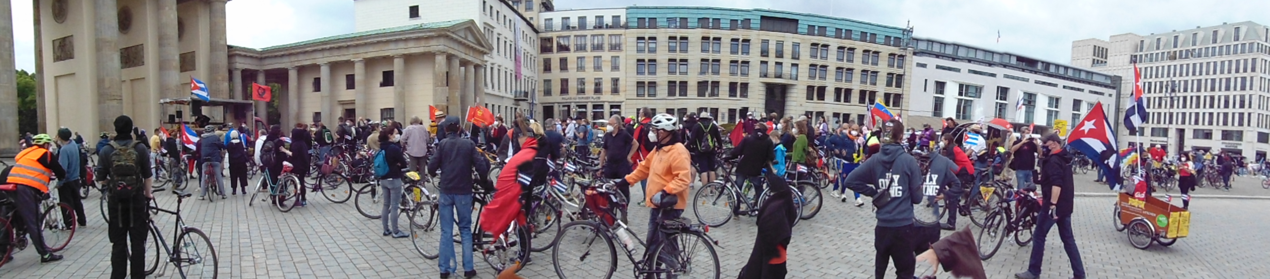 Unblockcuba-Kundgebung Friedrichstrasse Berlin