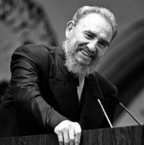 Fidel Castro an der Universität von Venezuela