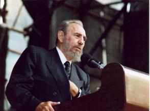 Fidel Castro auf der Weltkonferenz gegen Rassismus