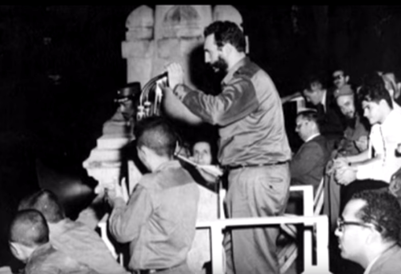 Fidel bei seiner Rede vor der UNO im Jahr 1960