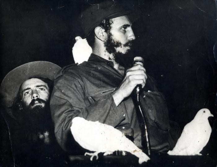 Jefe Fidel Castro in Ciudad Libertad in Havanna 1959