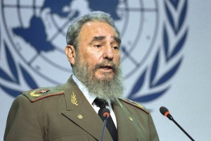 Fidel Castro bei der UN-Umweltkonferenz in Rio de Janeiro