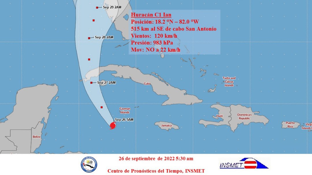 Die Spur des Hurrikans Ian über Kuba
