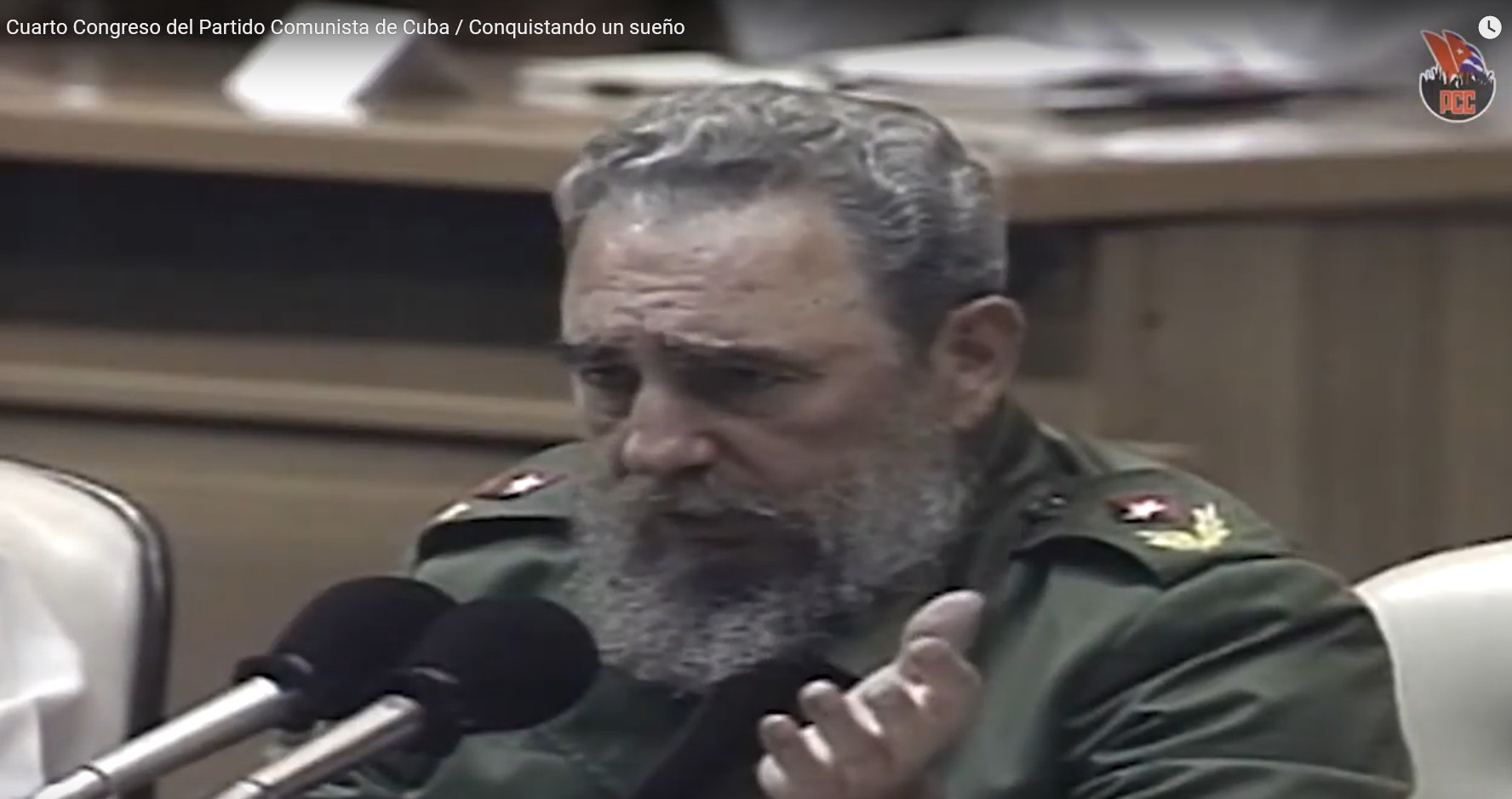Fidel Castro, Eröffnungsrede auf dem IV. Parteitag der PCC