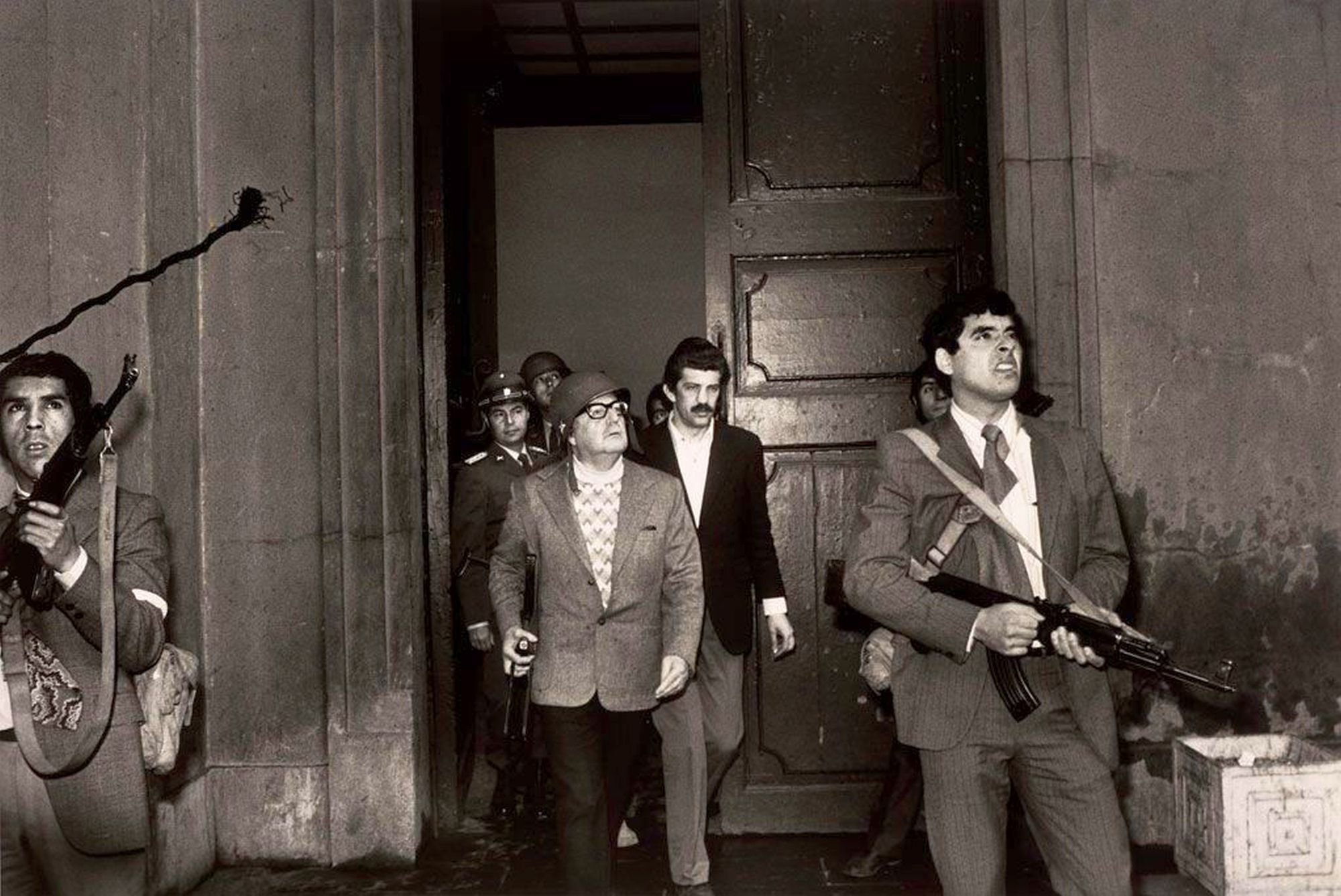Salvador Allende im Präsidentenpalast Moneda