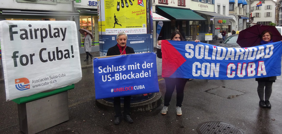 Solidarität mit Kuba in Bern