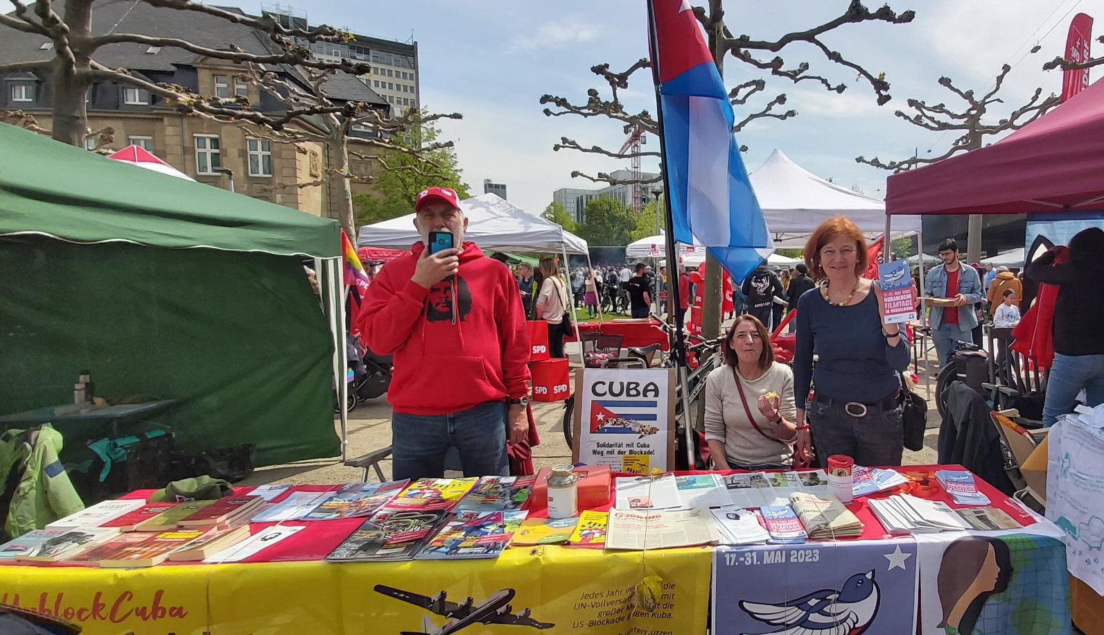 Kuba-Soli am 1. Mai in Düsseldorf