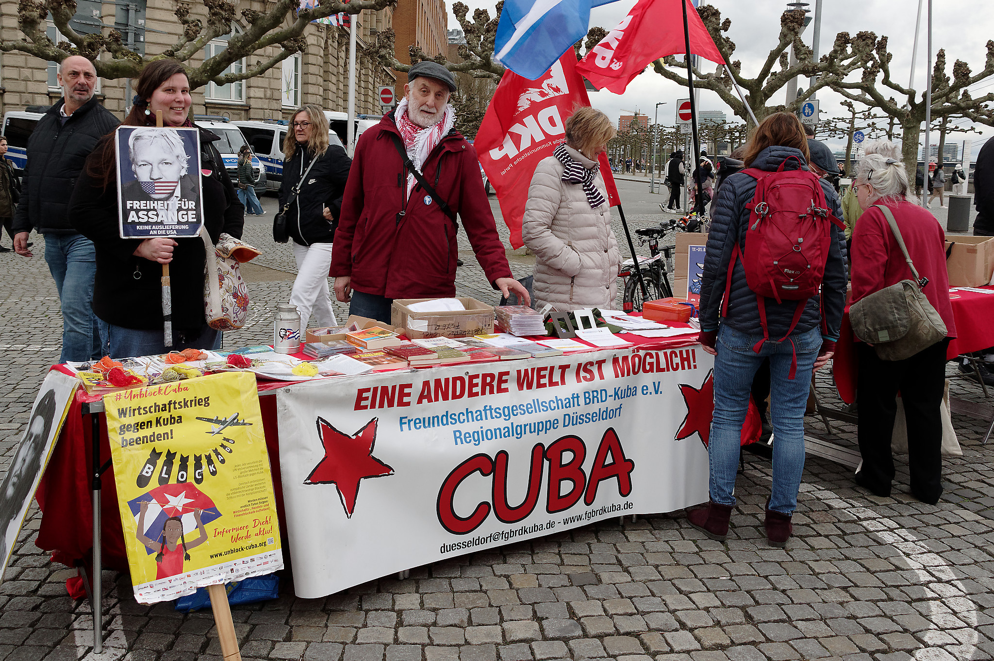 Kubastand beim Ostermarsch 2024