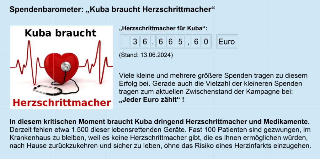 Spendenbarometer Herzschrittmacher