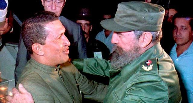 Ch&aacute;vez und Fidel 1994
