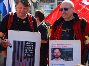 Aktionstag Freiheit für die fünf Kubaner, 17. März 2012 in Frankfurt