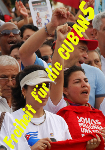 Plakat "Freiheit für die Cuban 5"