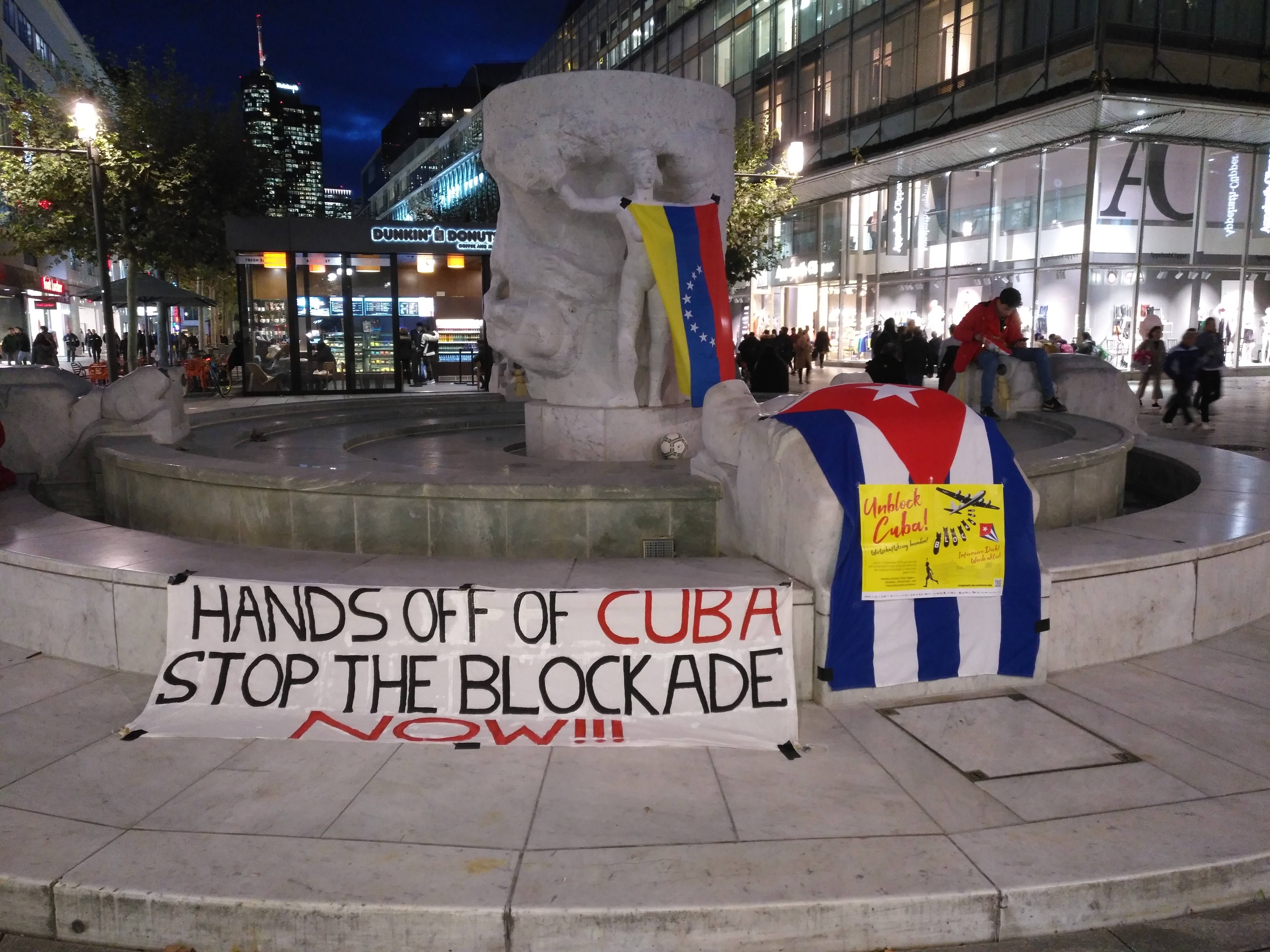 Kundgebung / Mahnwache: Unblock Cuba, Frankfurt