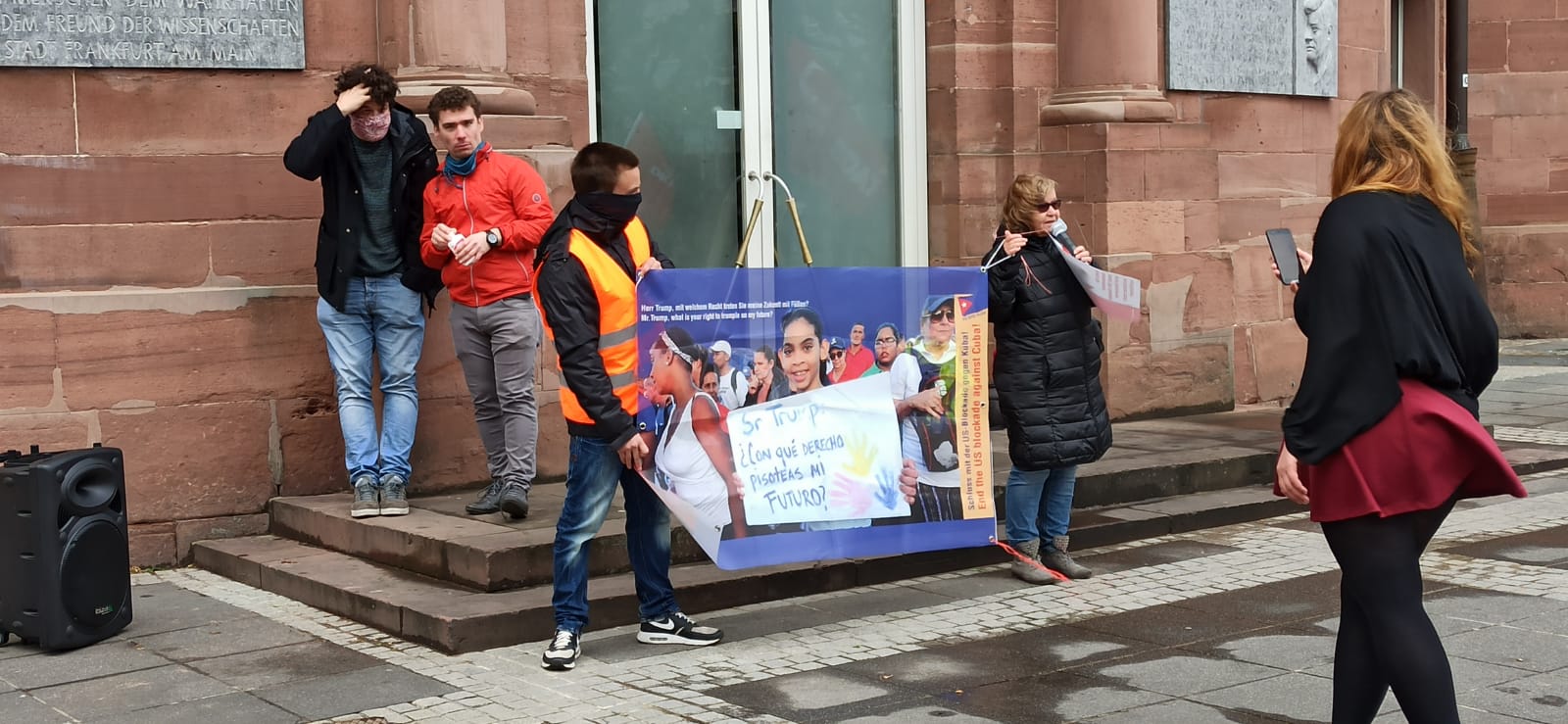 Kundgebung auf dem Paulsplatz, Frankfurt a.M. 1. Mai 2020