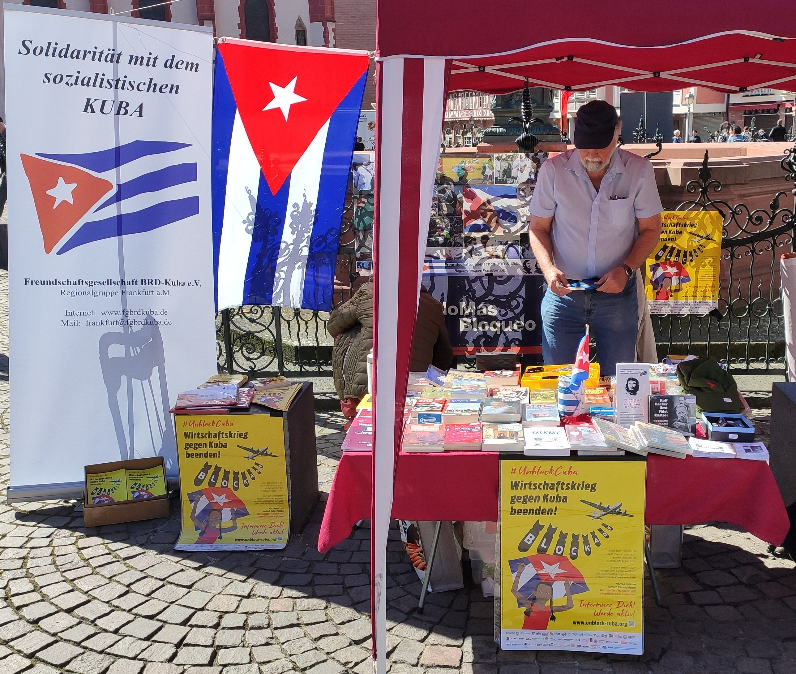 Kuba-Infostand Ostermarsch