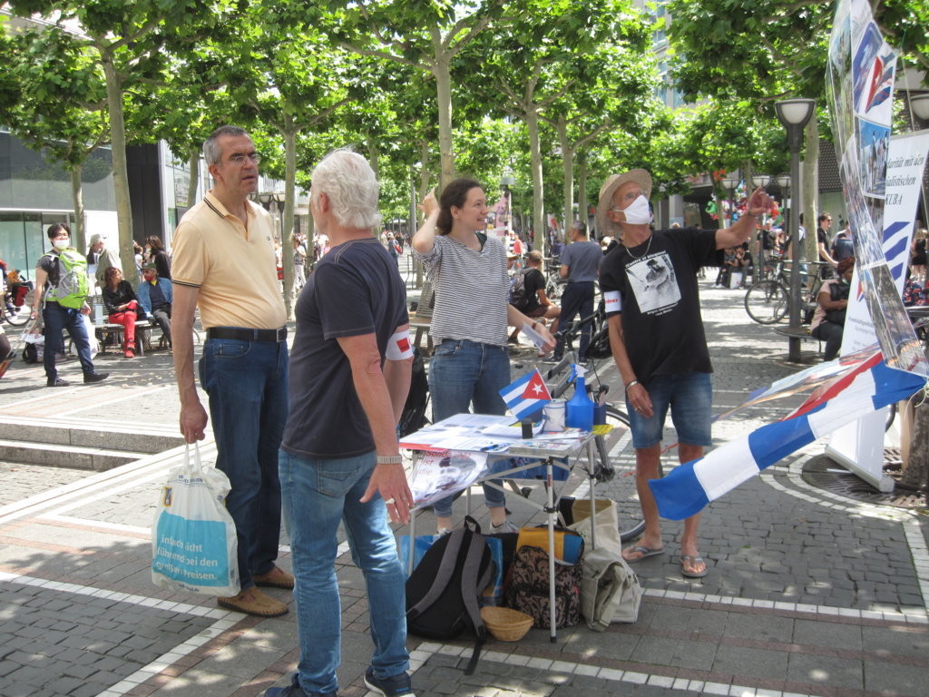 Kuba-Infostand, Zeil, Frankfurt a.M.