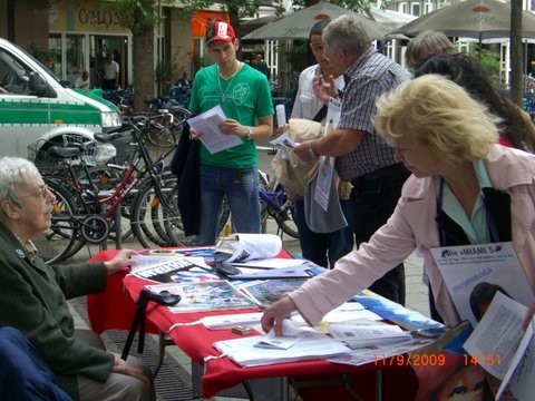 Mahnwache Cuban Five in Düsseldorf