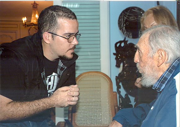 Fidel Castro und Randy Perdomo 2015.