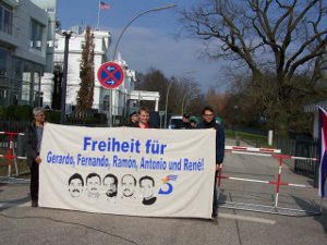 Aktionstag Freiheit für die fünf Kubaner, 17. März 2012 in Hamburg
