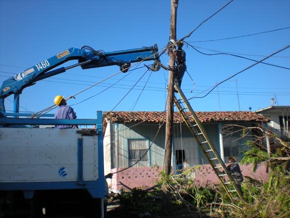 Hurrikan Sandy über Cuba