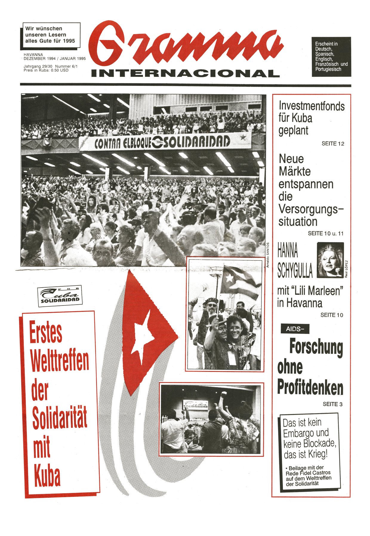 Granma Internacional Dezember 1994 / Januar 1995