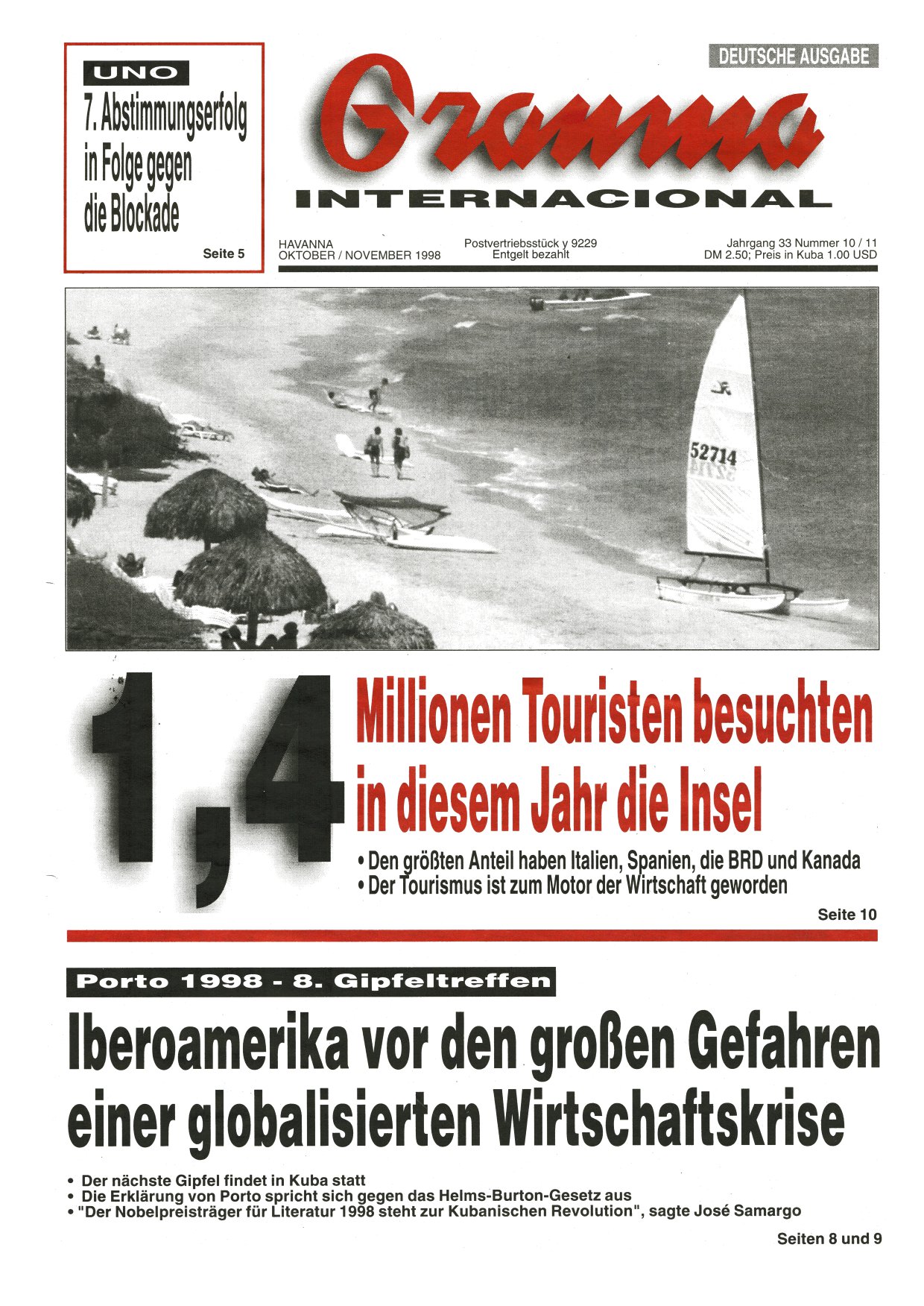 Granma Internacional Oktober/November 1998
