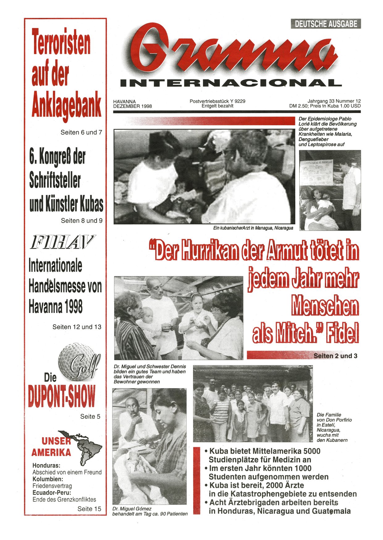 Granma Internacional Dezember 1998