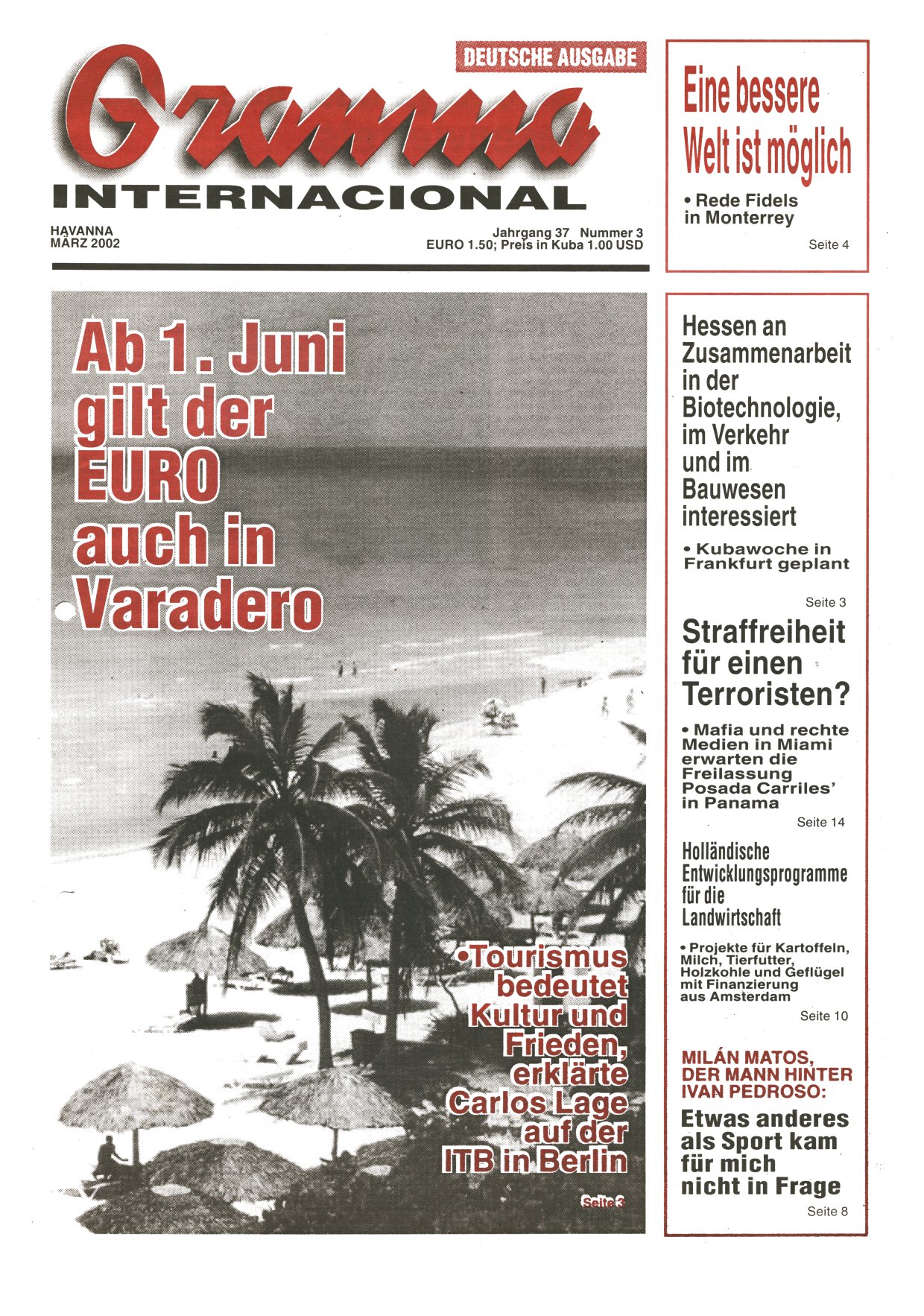 Granma Internacional März 2002