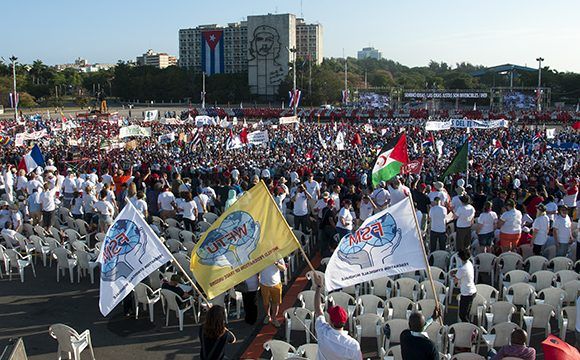 Feier zum 1. Mai in Havanna