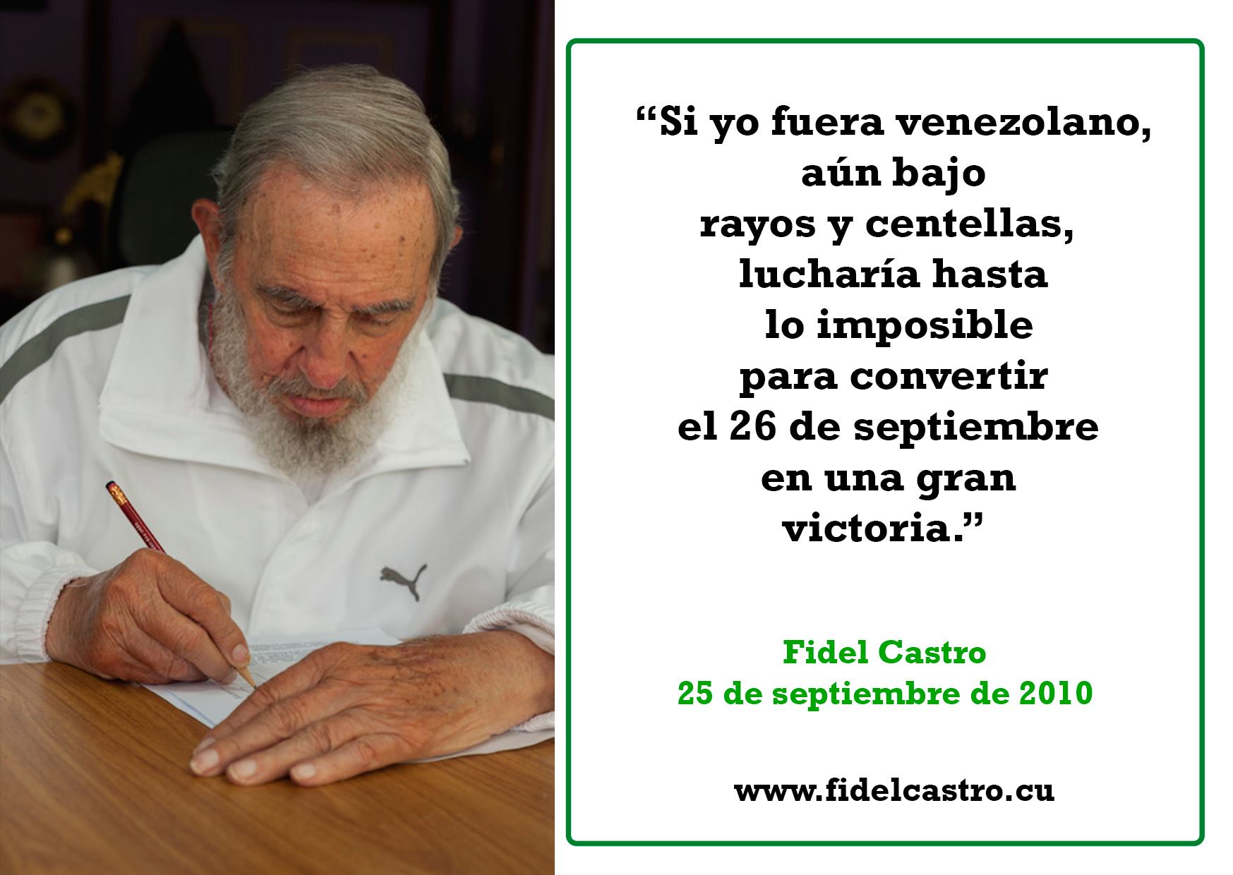 Reflexionen Fidel Castro