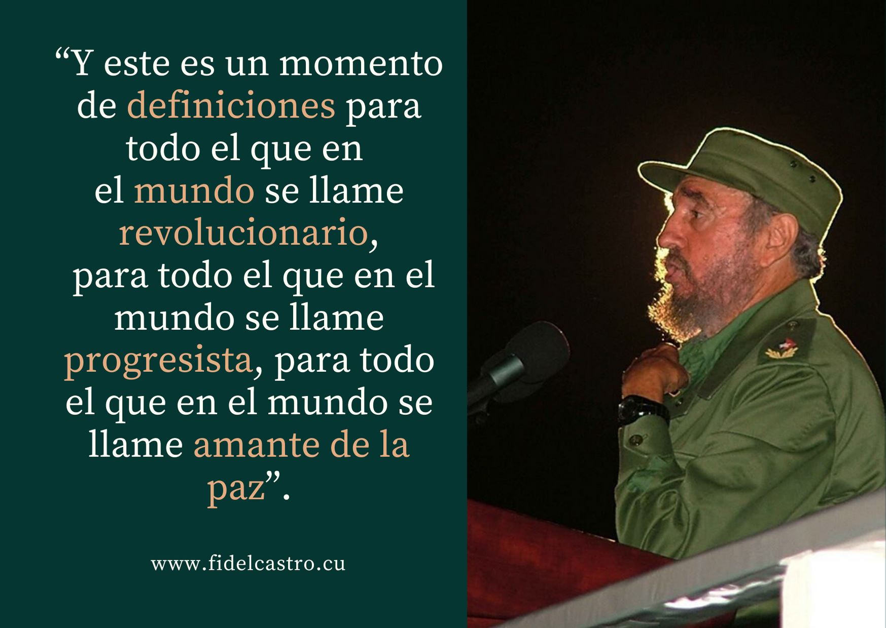 Reflexionen Fidel Castro