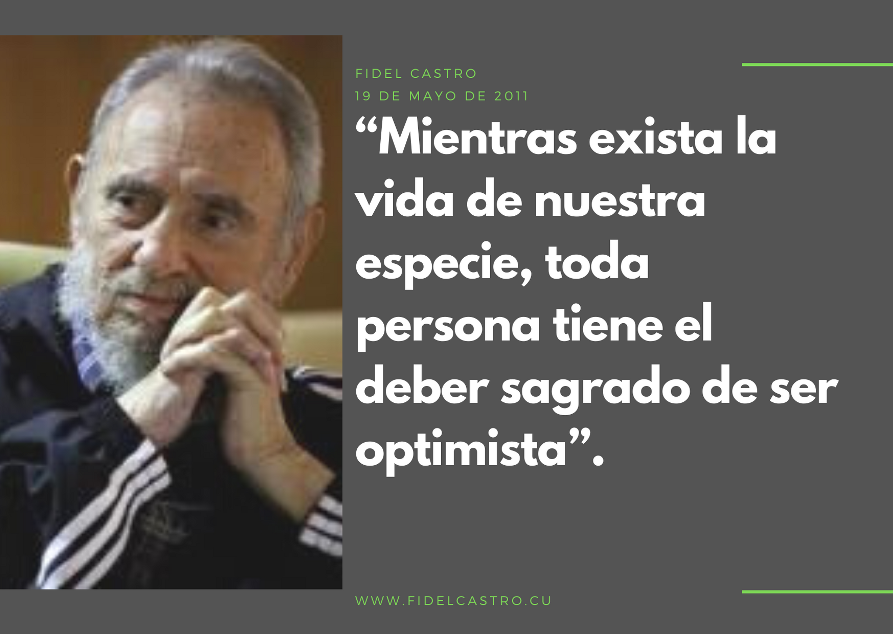 Reflexionen Fidel Castro