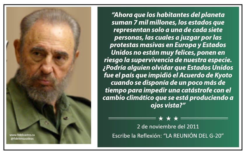 Reflexionen Fidel Castro