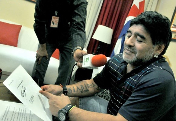 Brief von Fidel an Diego Maradona