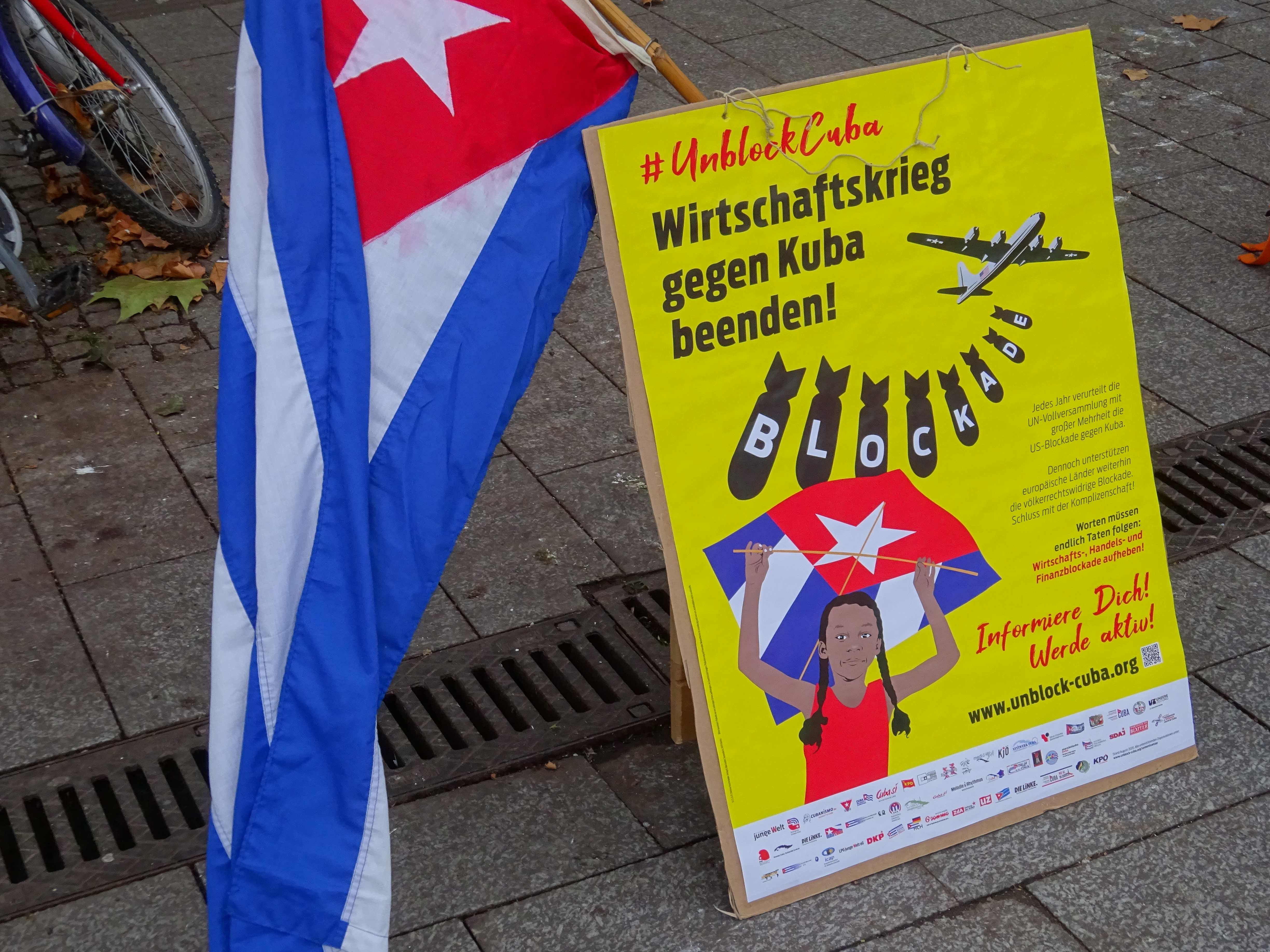 UnblockCuba-Kundgebung Düsseldorf