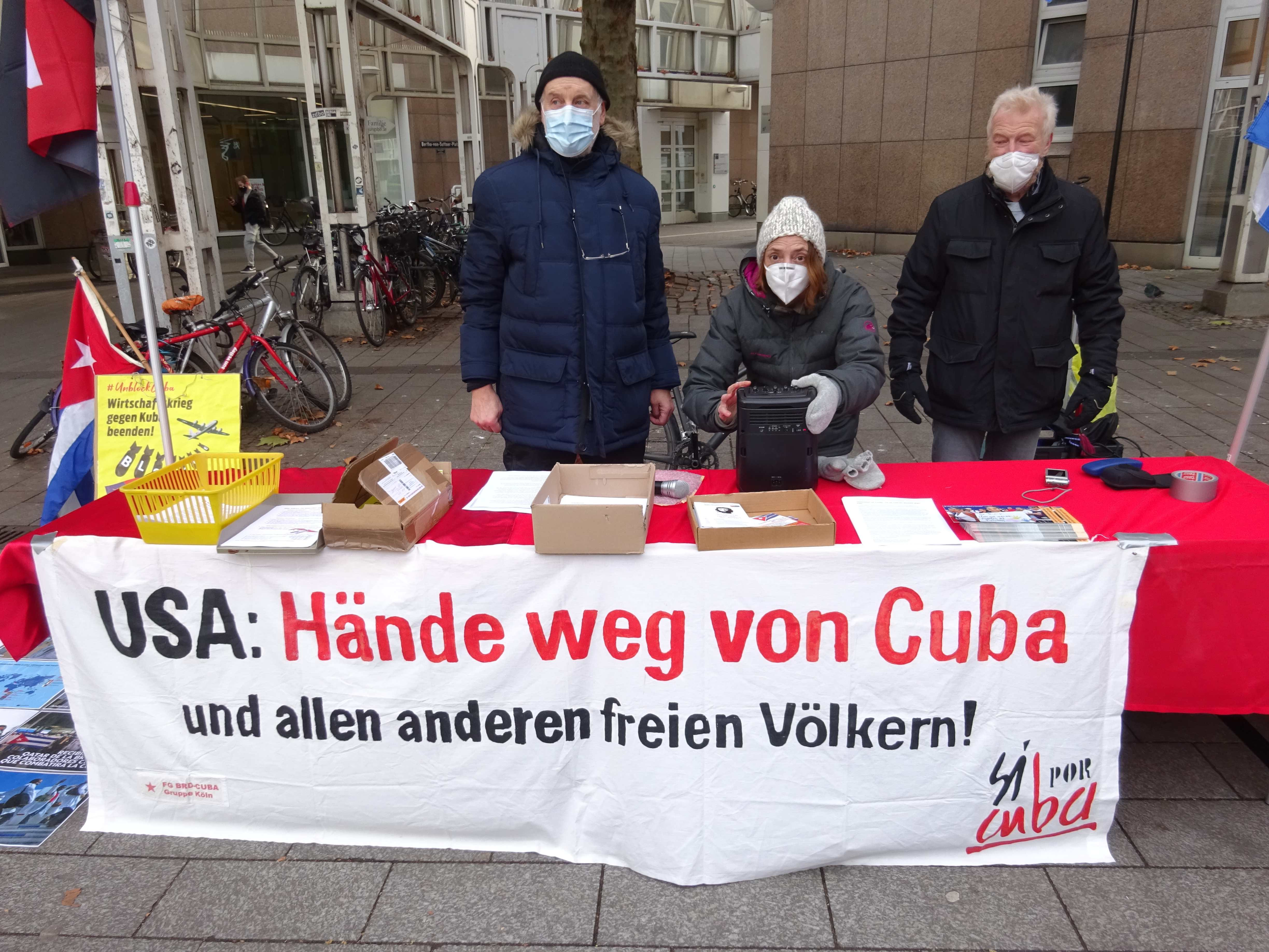 UnblockCuba-Infostand Düsseldorf