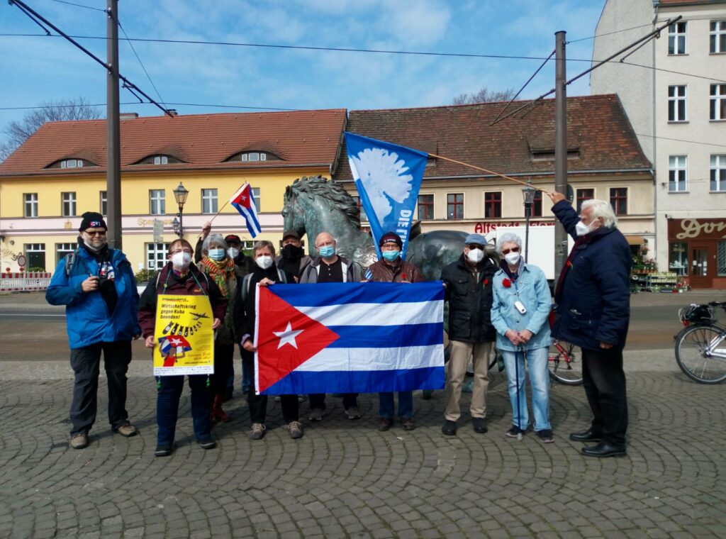 UnblockCuba-Aktion am 1. Mai in Berlin