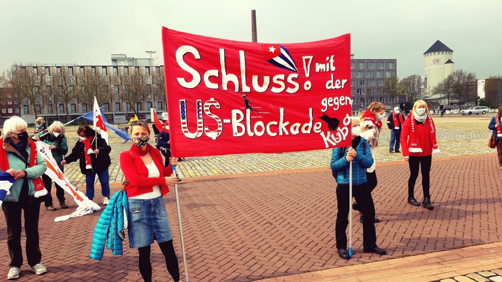 Kubasolidarität am 1. Mai in Bremen