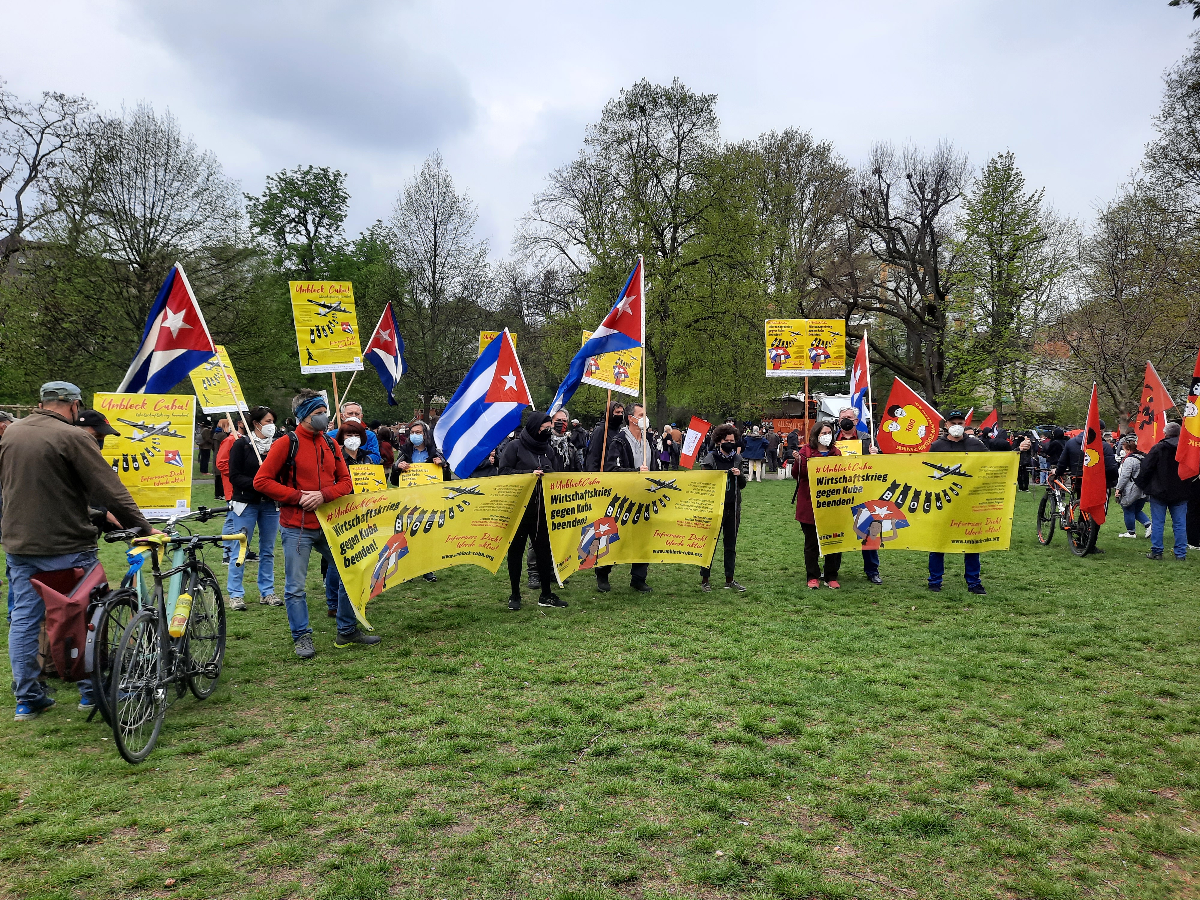 Kubasolidarität am 1. Mai in Nürnberg