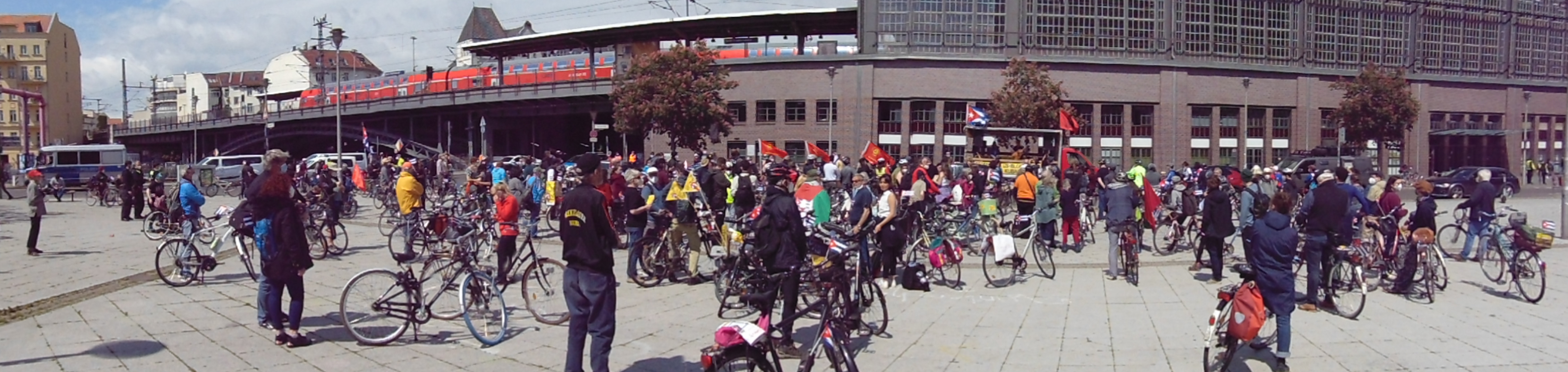 Unblockcuba-Kundgebung Friedrichstrasse Berlin