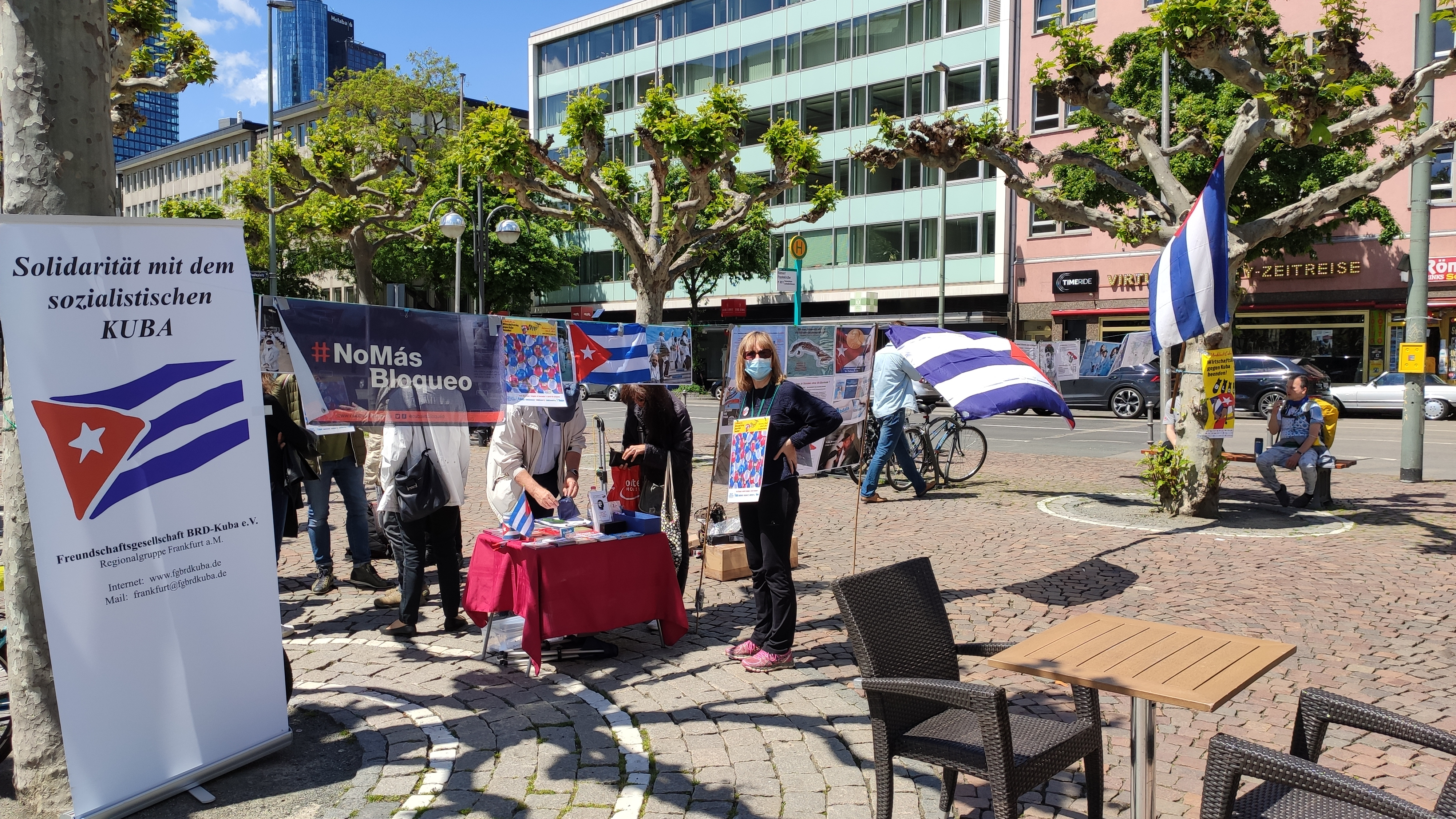 #UnblockCuba-Aktion Frankfurt