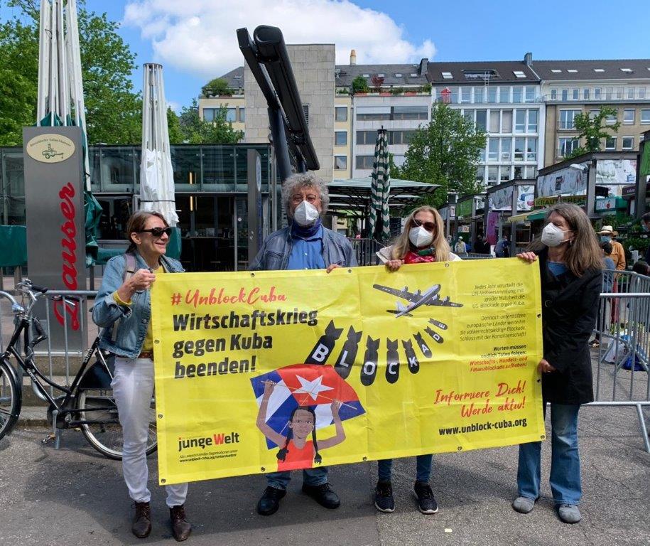 #UnblockCuba-Aktion Düsseldorf