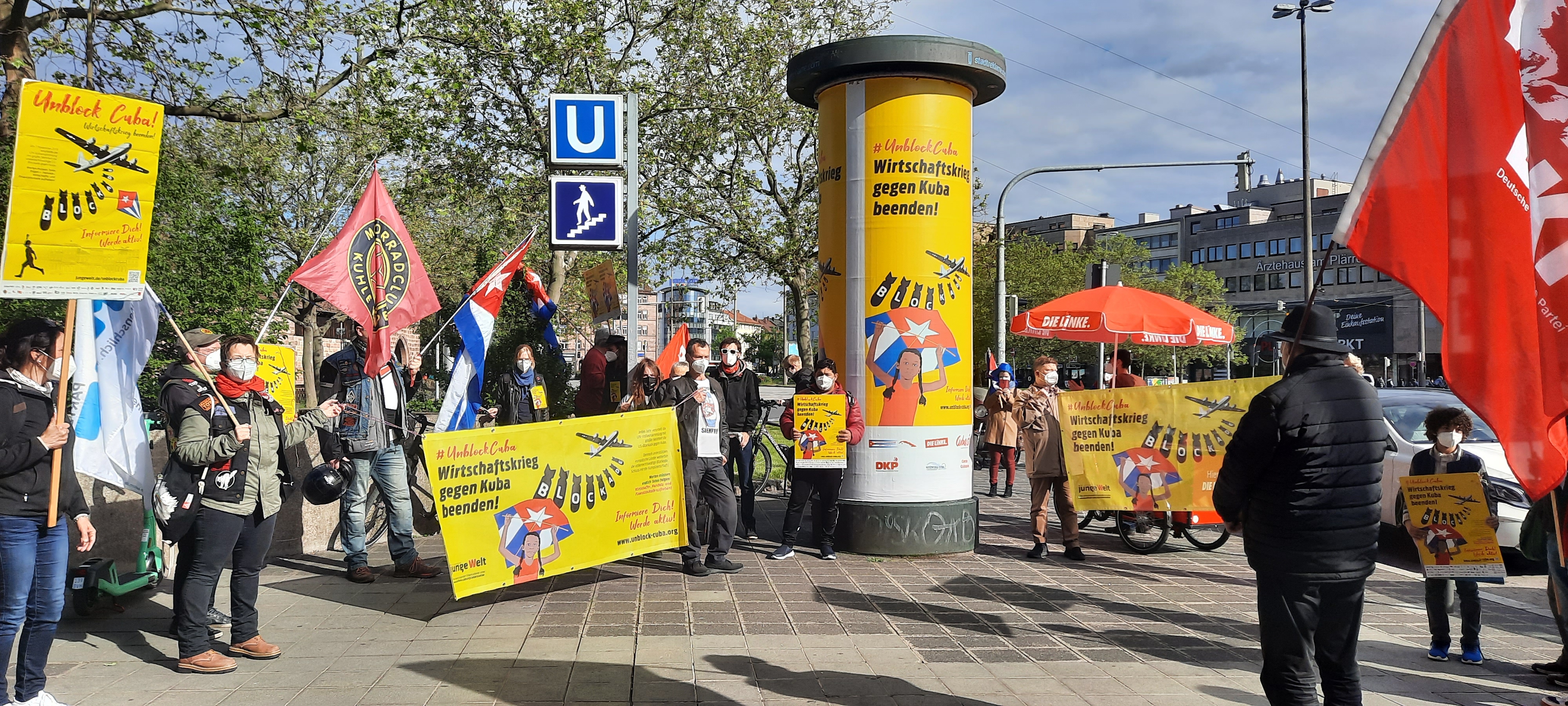 UnblockCuba-Aktion in Nürnberg