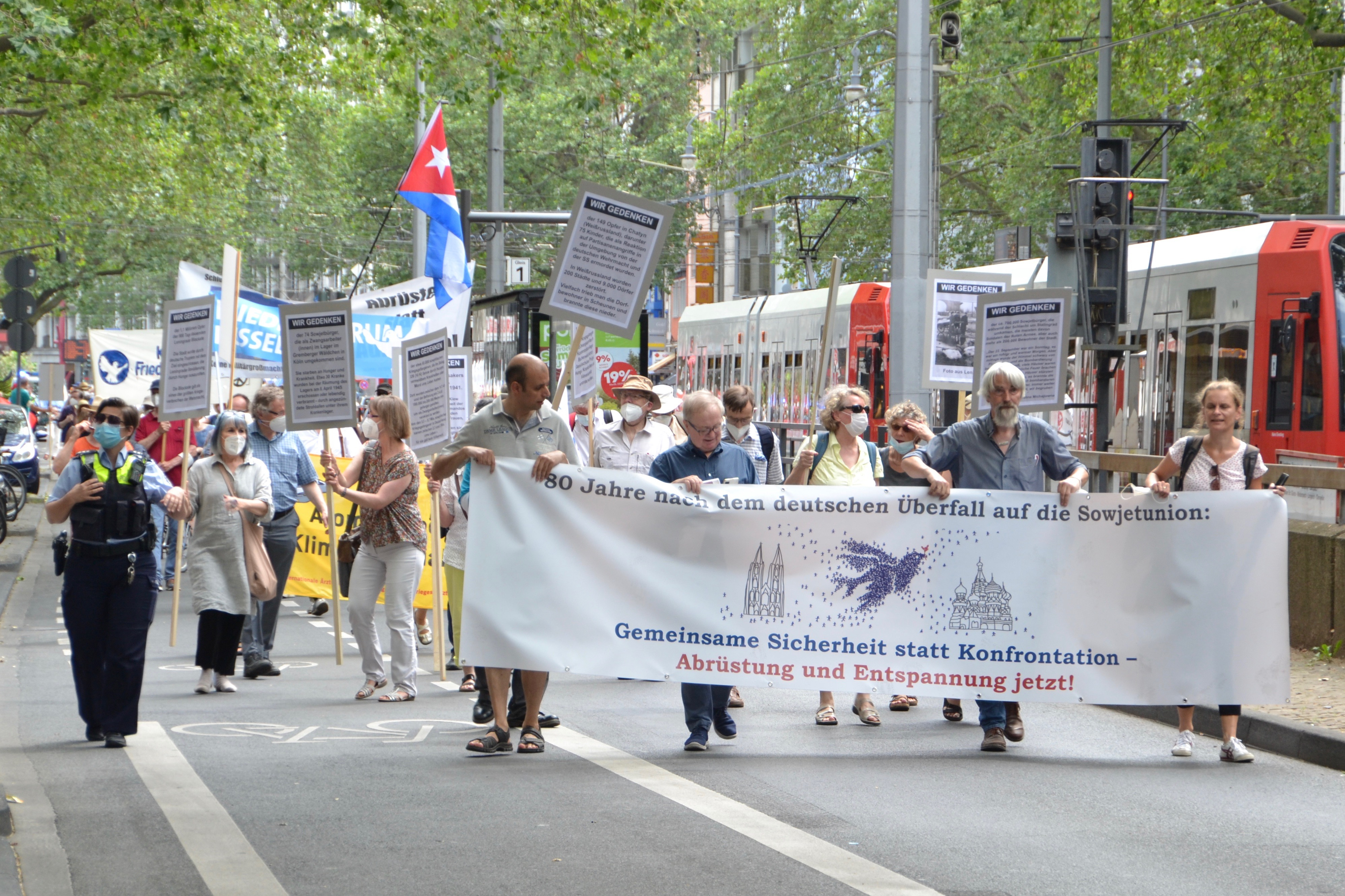 Friedensdemo in Köln am 19.6.21