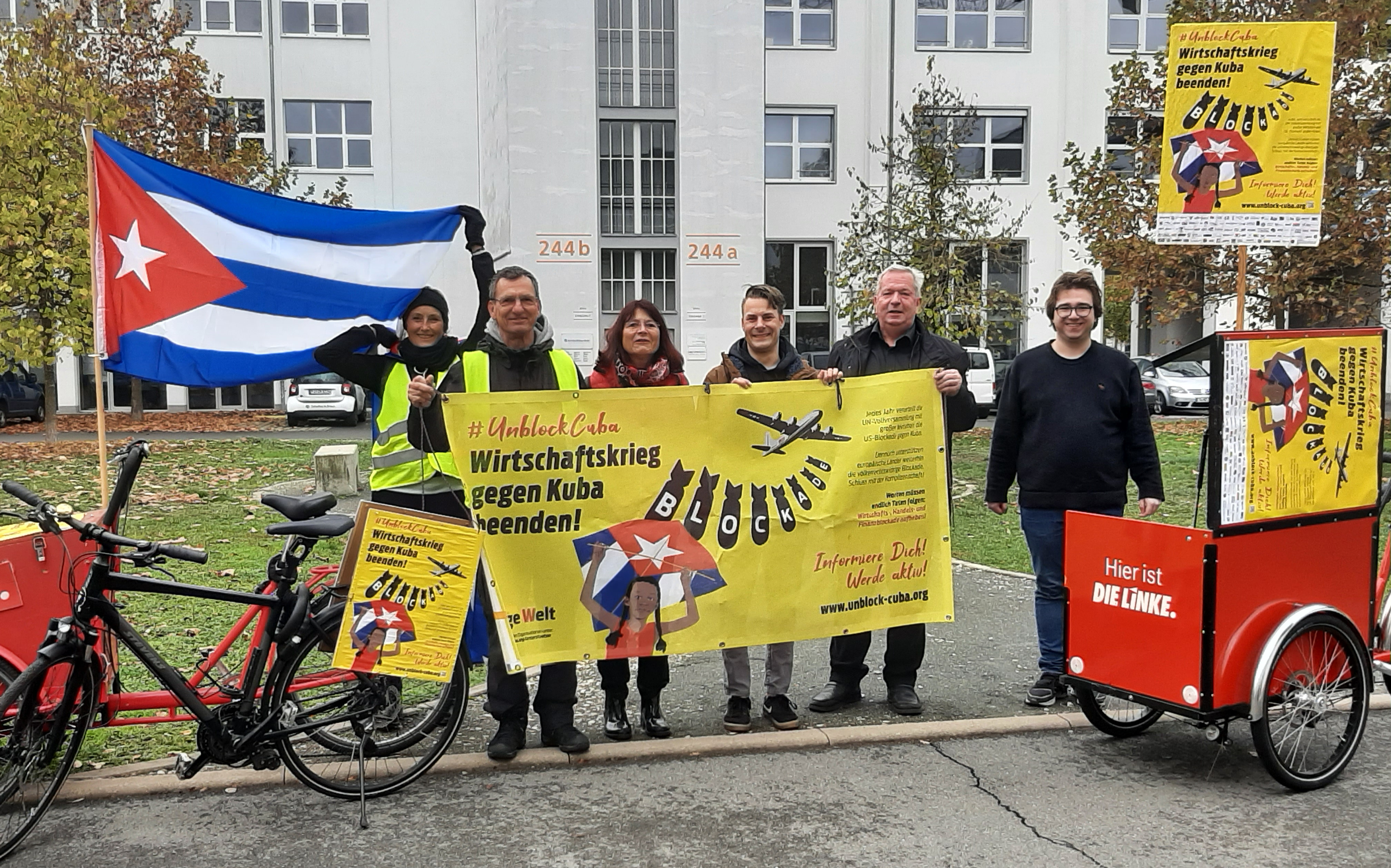 #UnblockCuba Nürnberg, Fahrraddemo