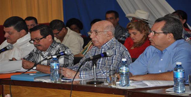 Jose Ramon Machado Ventura auf dem XI. Kongress der ANAP