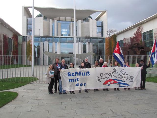 Protest der Kubafreunde in Berlin