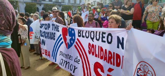 Stop the blockade against Cuba